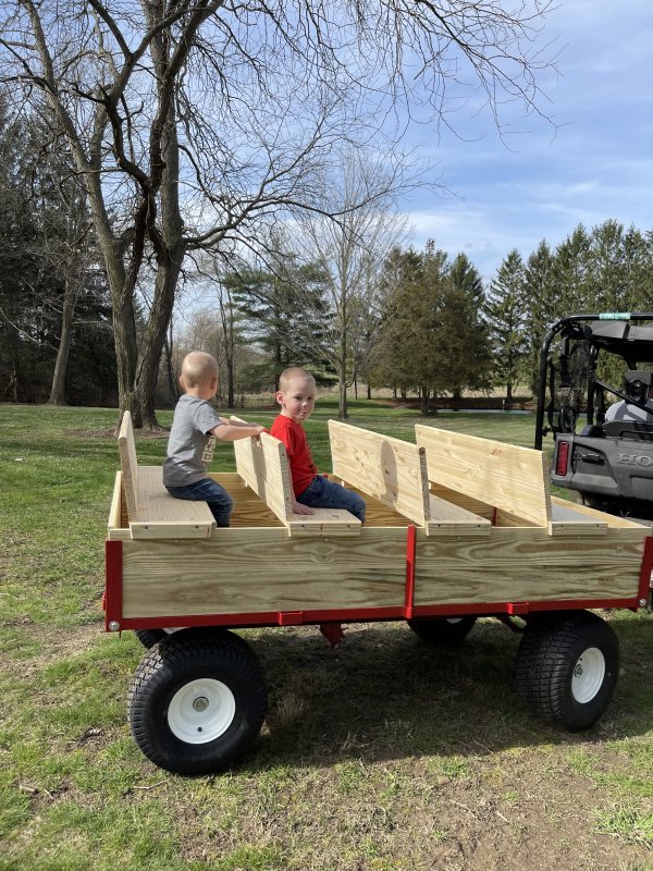 ATV Wagon with grand kids