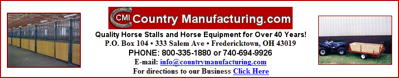 horse stalls and equipment